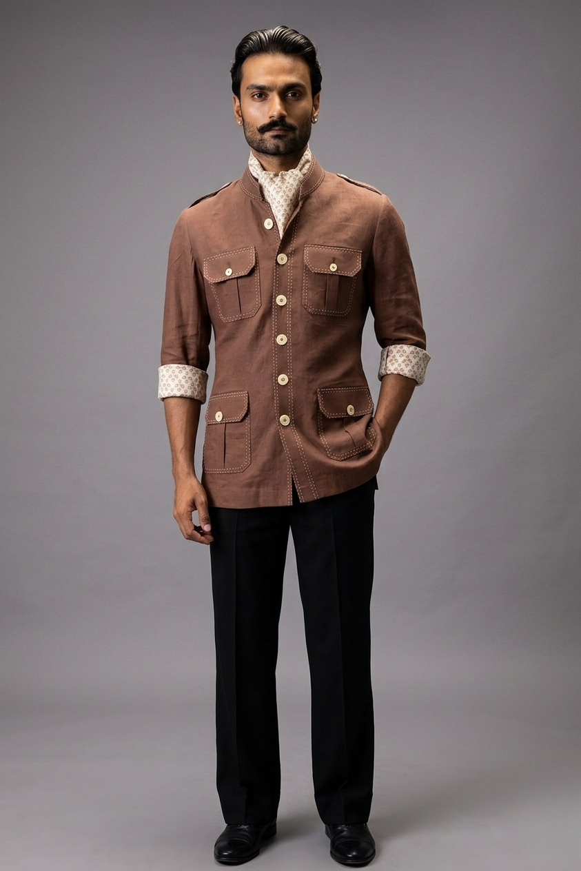 mocha hunting shirt