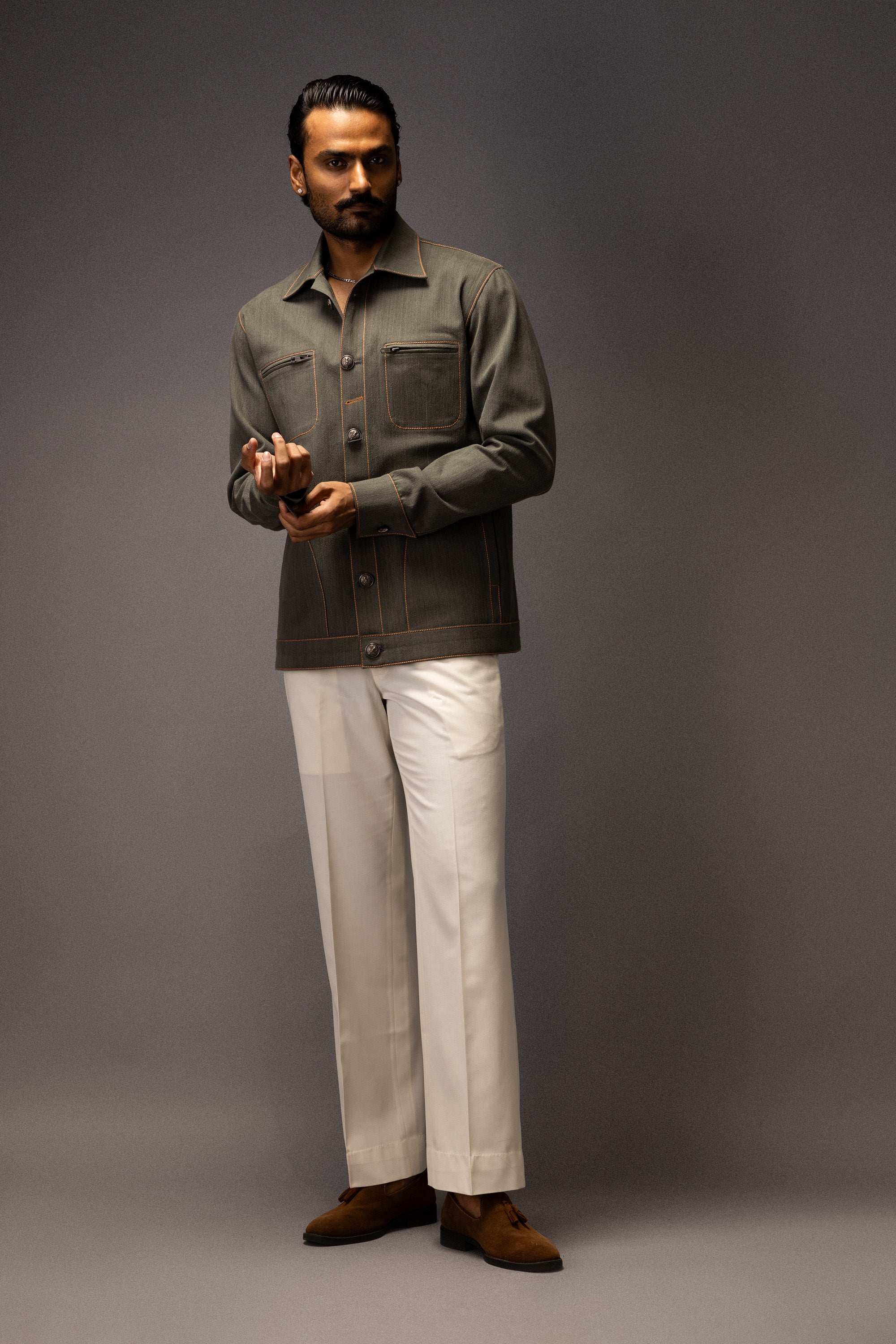 OLIVE ORCHARD DENIM JACKET