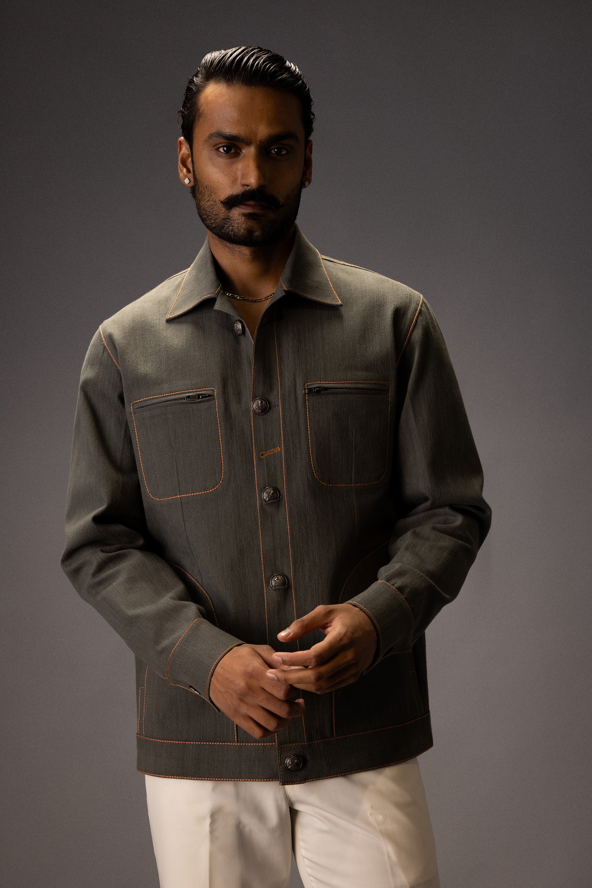 OLIVE ORCHARD DENIM JACKET