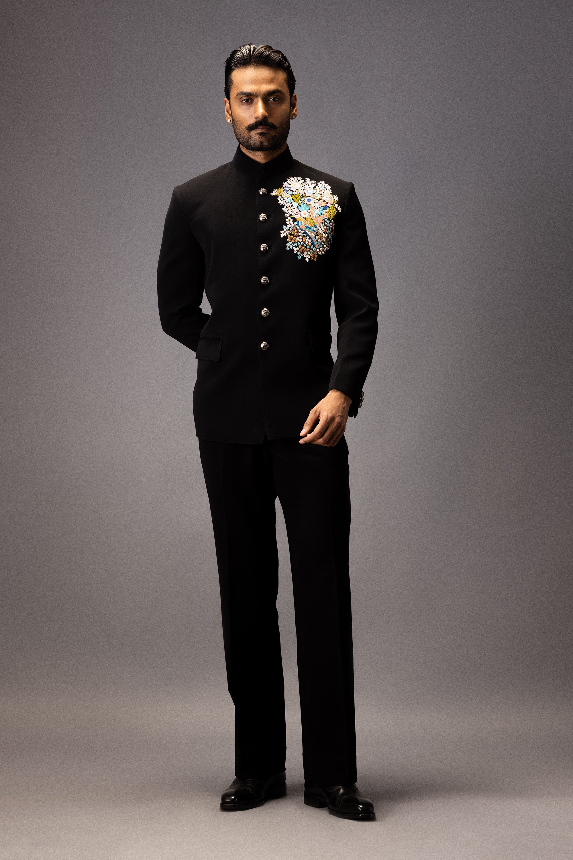 THE MAJESTIC BLOOM BANDHGALA JACKET