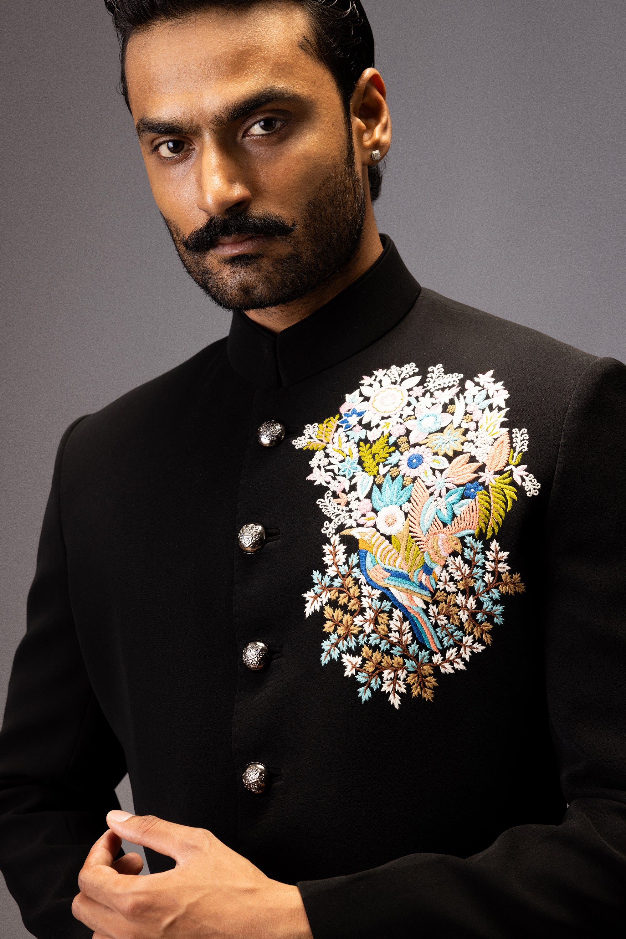 THE MAJESTIC BLOOM BANDHGALA JACKET