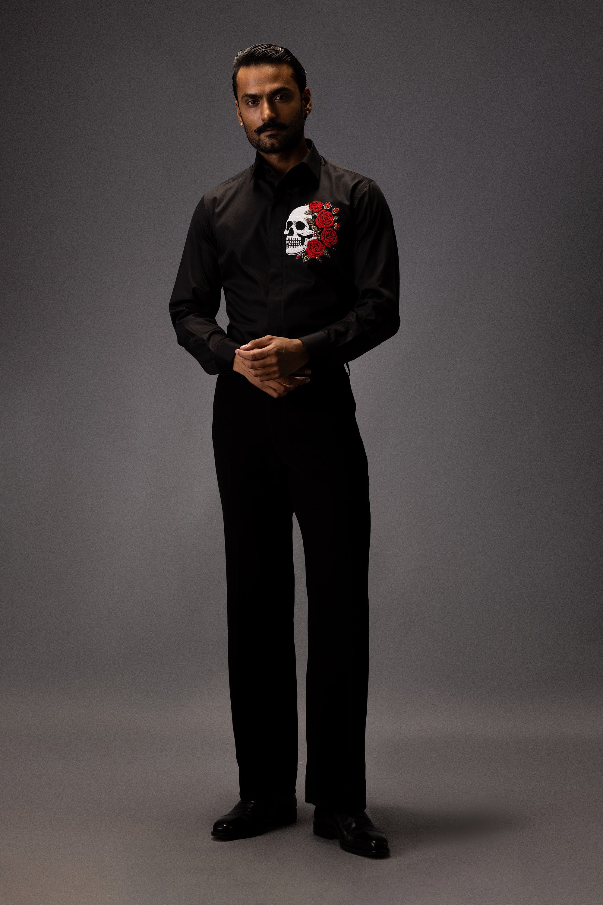 CRIMSON SKULL PARTY SHIRT