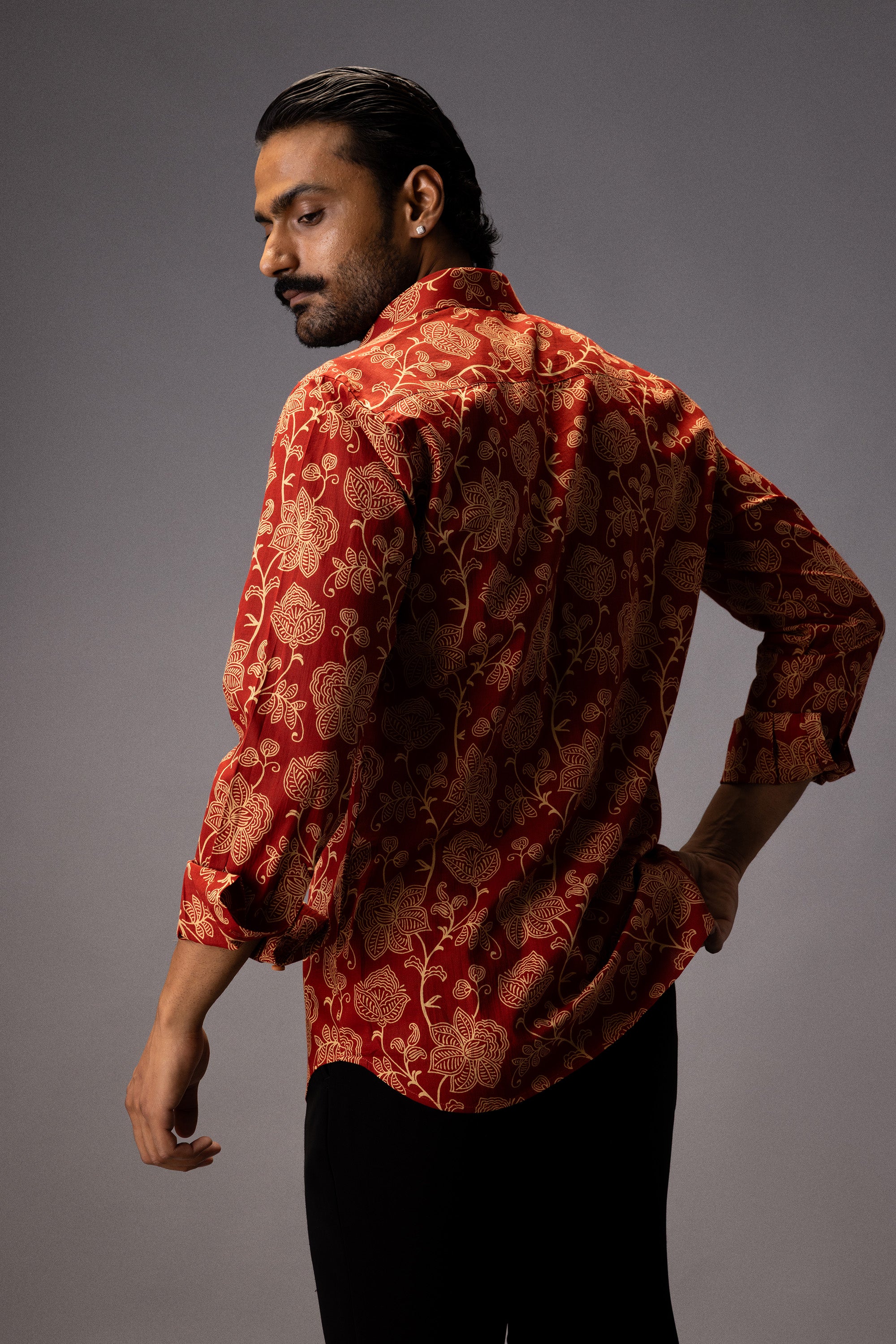 RUSTIC GARDEN COTTON PRINTED SHIRT