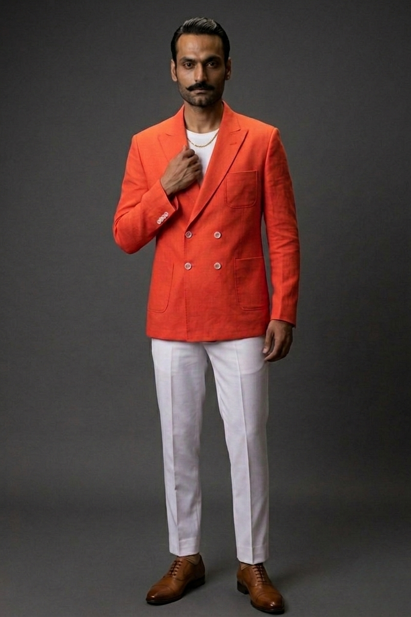 Mandarin blazer