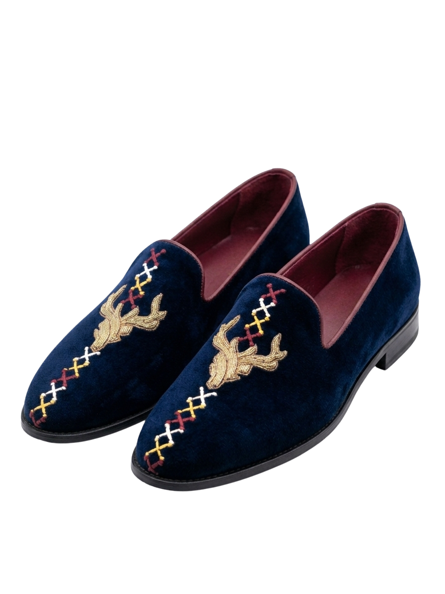 Hand Embroidered Loafer Shoes