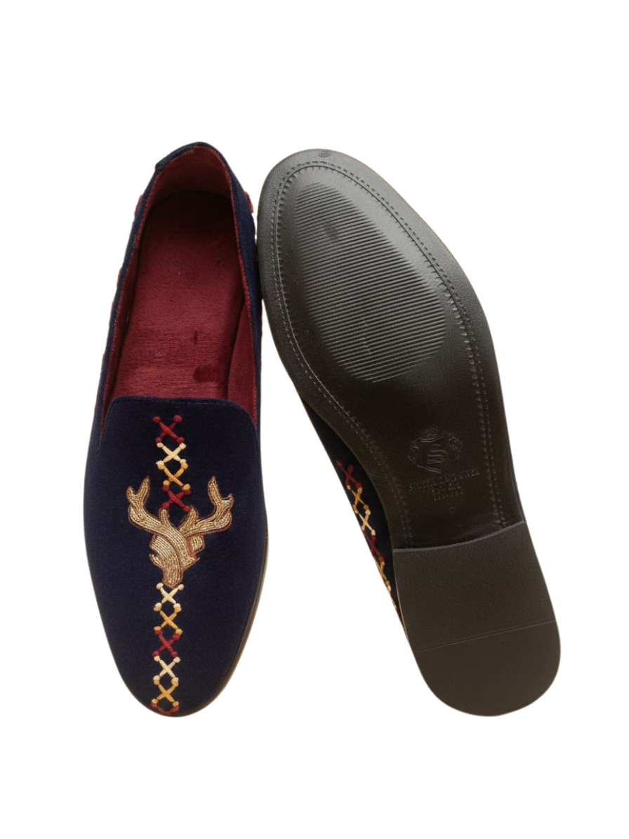 Hand Embroidered Loafer Shoes
