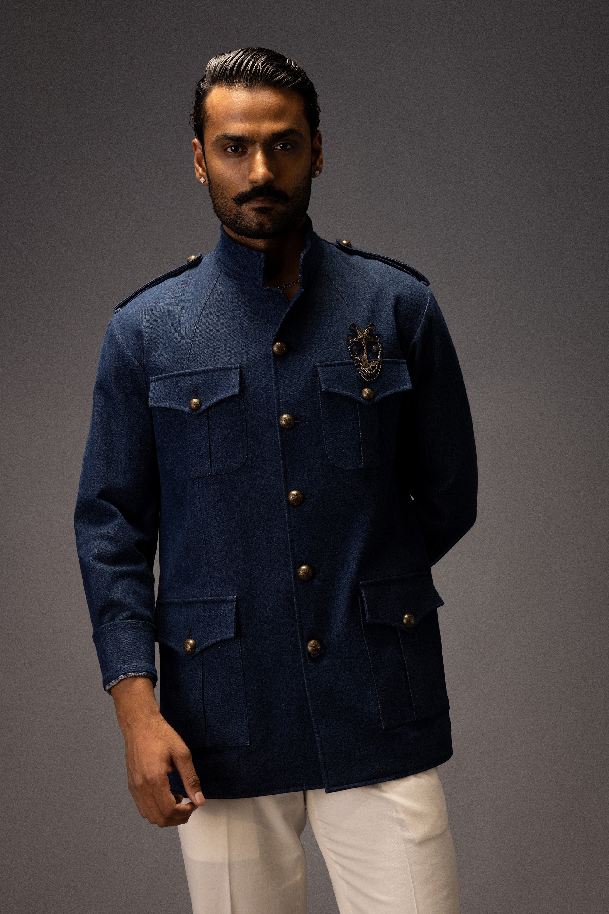 MIDNIGHT SAFARI DENIM JACKET