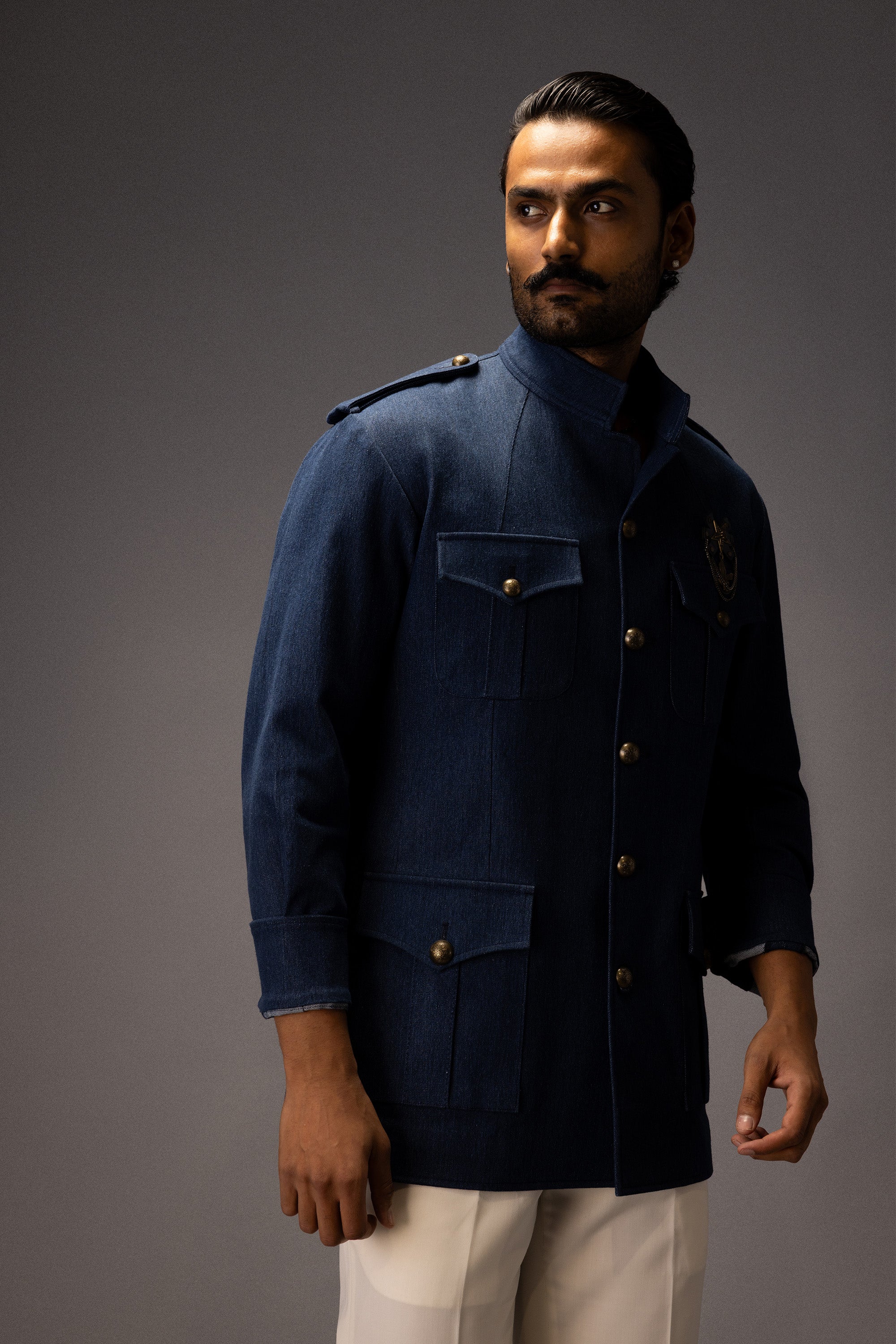 MIDNIGHT SAFARI DENIM JACKET