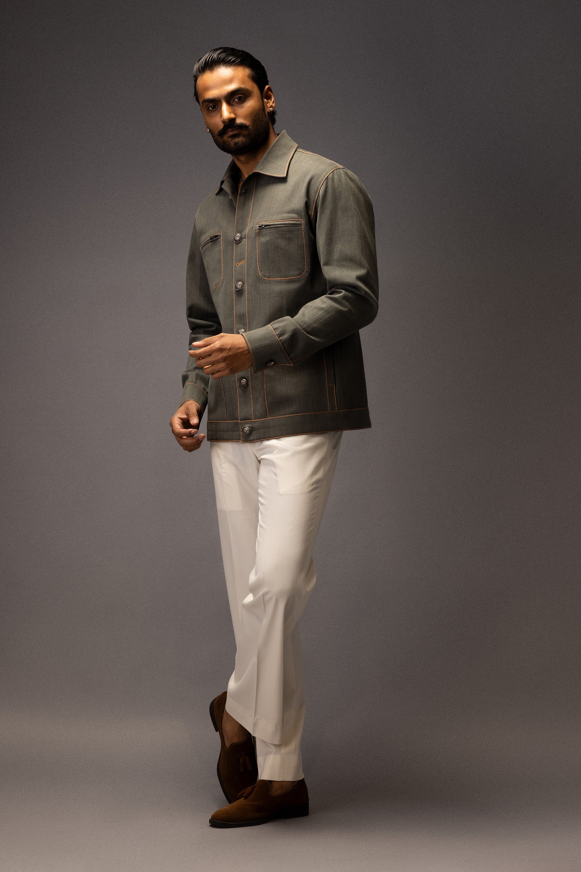 OLIVE ORCHARD DENIM JACKET