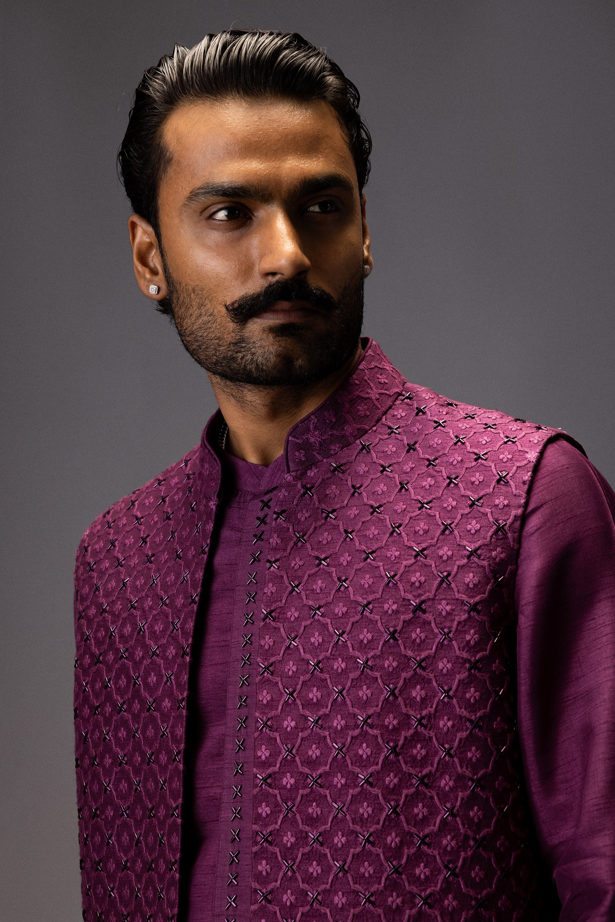 PLUM ROYALE KURTA JACKET SET