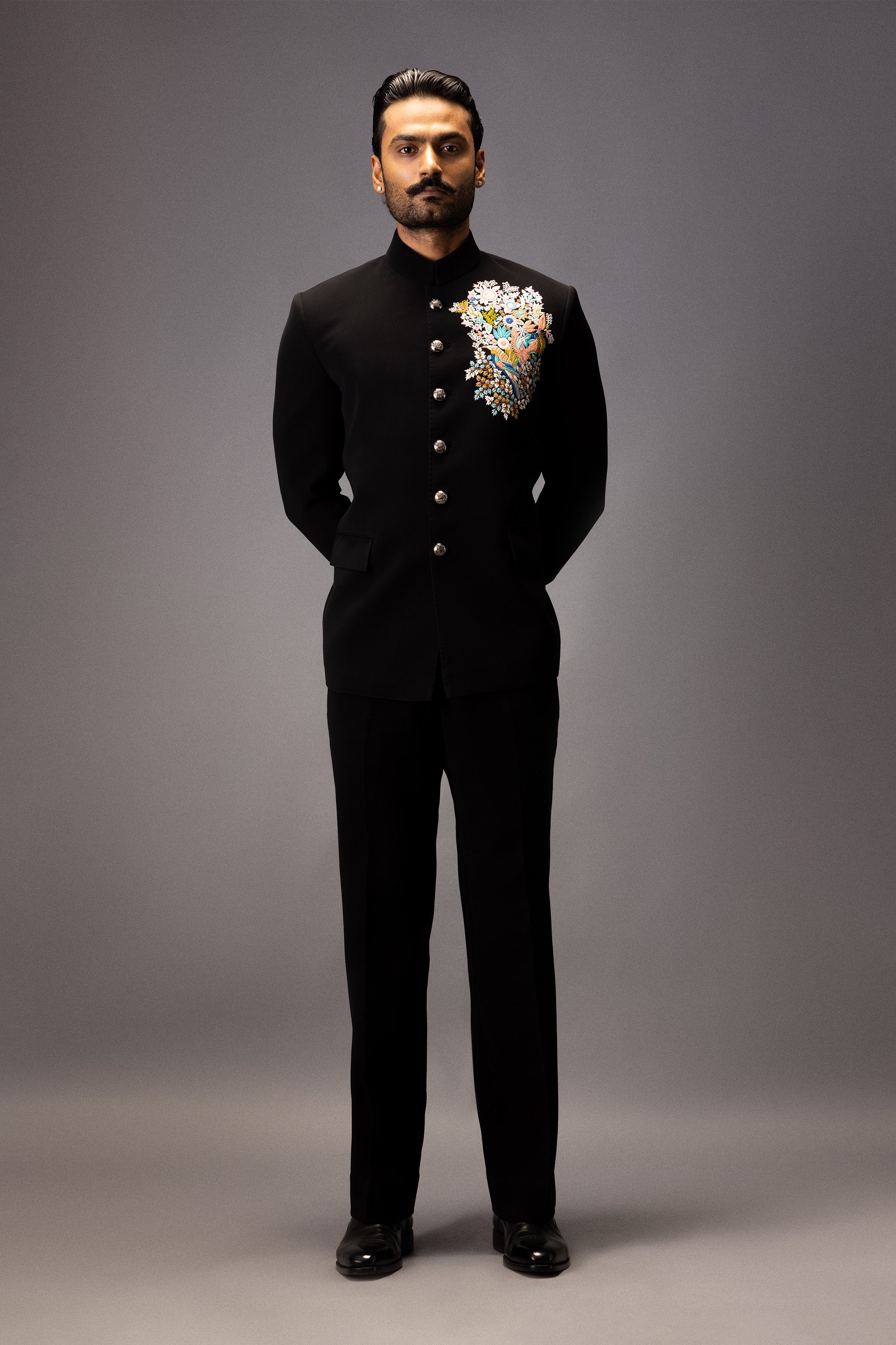 THE MAJESTIC BLOOM BANDHGALA JACKET