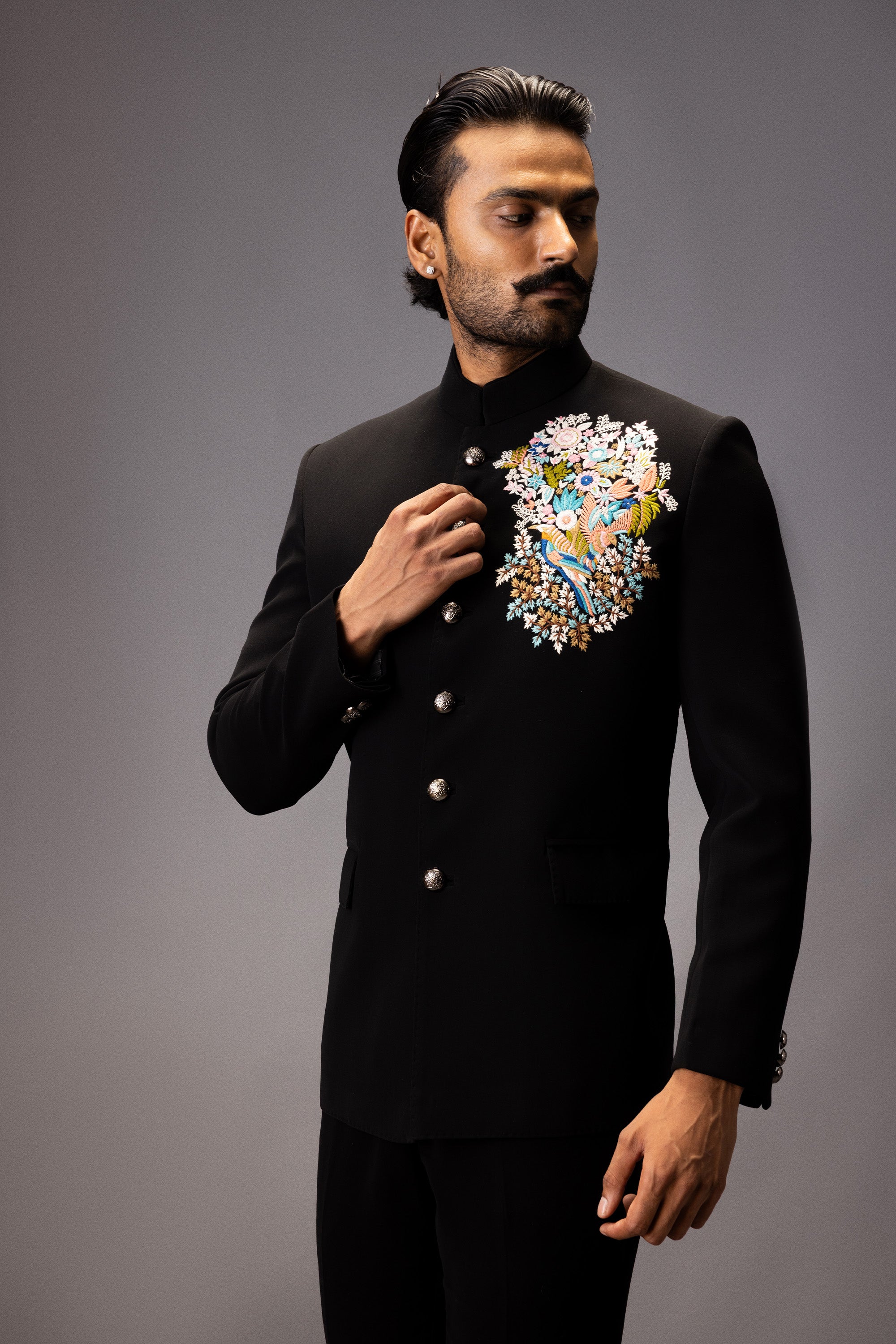 THE MAJESTIC BLOOM BANDHGALA JACKET