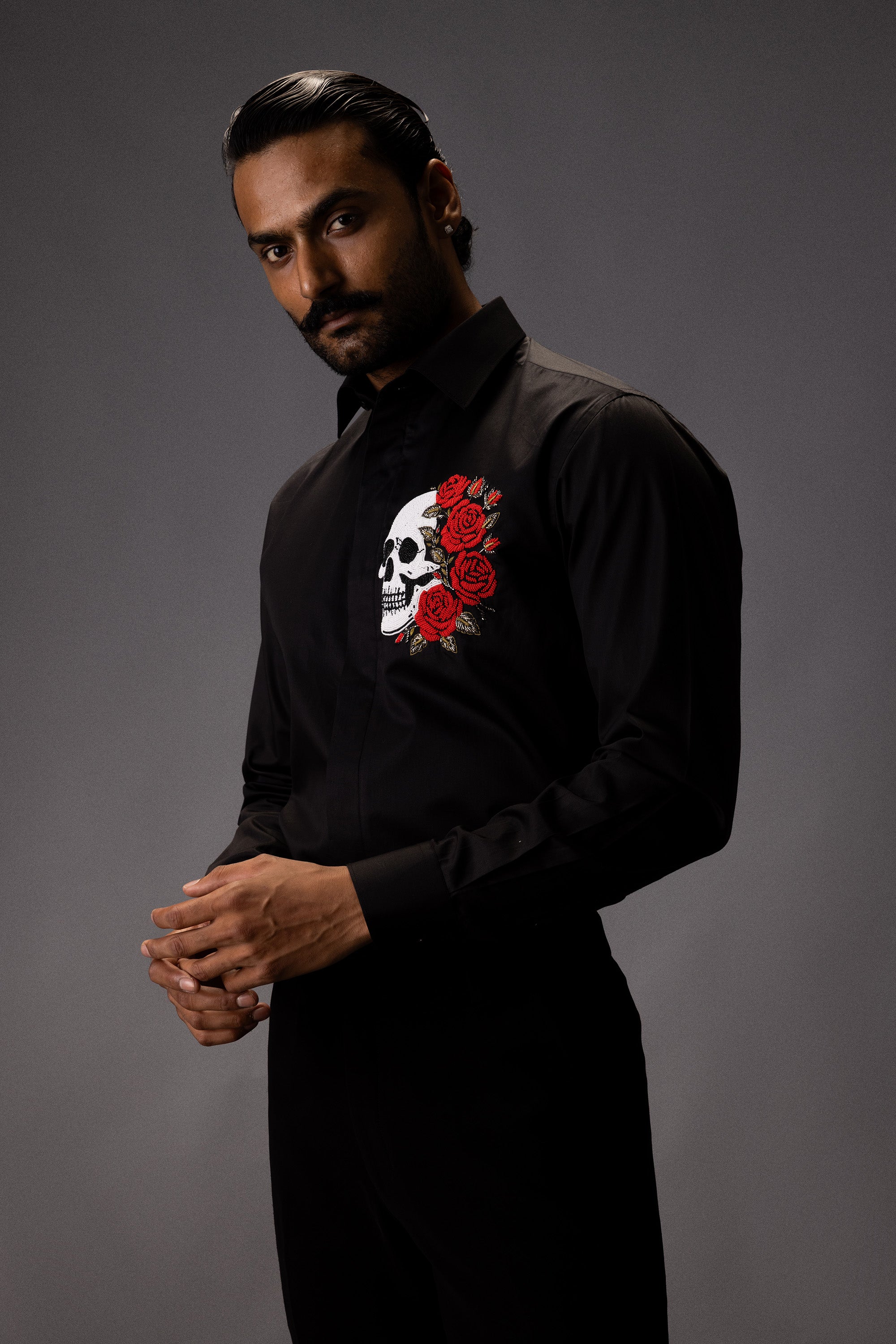 CRIMSON SKULL PARTY SHIRT