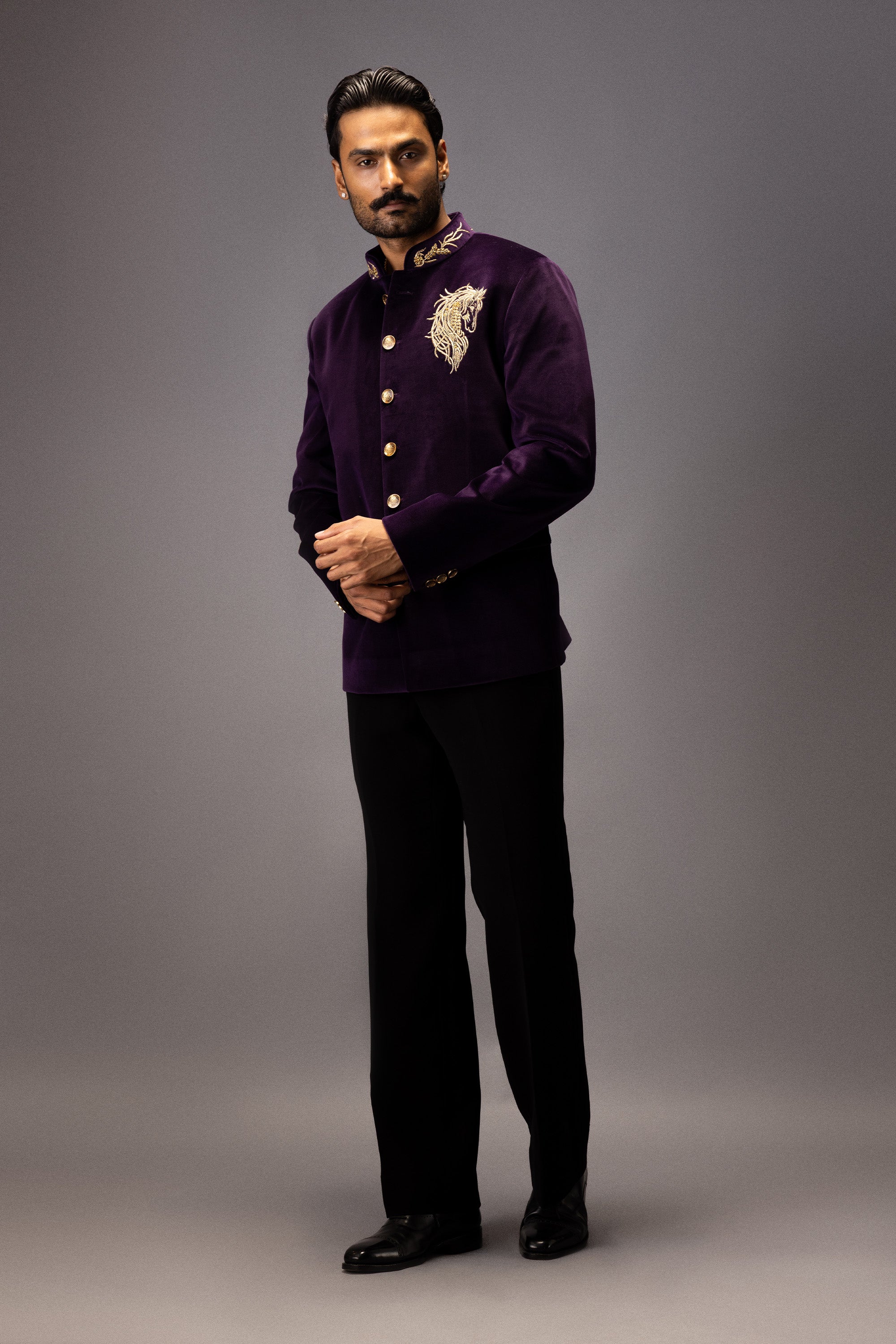 GOLDEN STALLION JODHPURI BANDHGALA